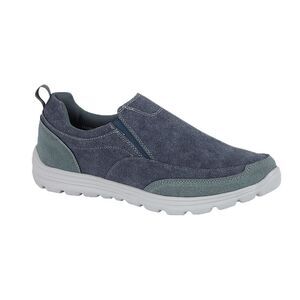 Dek Mens Memory Foam Slip On Shoes / Navy